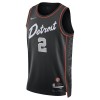Muške NBA Dres Detroit Pistons Cade Cunningham Nike 2023-24 City Edition Crno Swingman